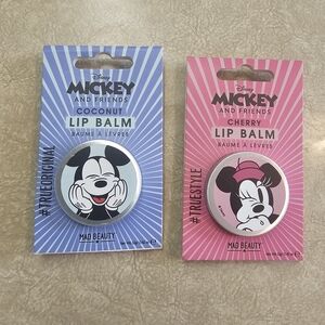 Disney Mickey and Friends Lip Balm Duo - Blue and Pink